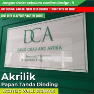 [Custom Made] Papan Tanda Akrilik / Acrylic Signboard /Signage/indoor acrylic signboard