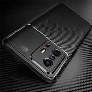 For Xiaomi 11T Pro Case Carbon Fiber Back Cover For Xiaomi11T Mi 11 T 11TPro Mi11T T11 5G Camera Protection Bumper Phone Fundas