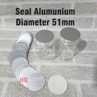 Segel Seal Induksi Aluminium Foil Botol PET Diameter 51mm