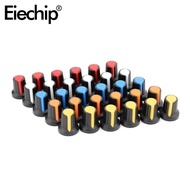 30 PCS 6Mm Potentiometer ลูกบิด Encoder Switch Cap 15X17mm สีส้ม5สีหลอดไฟไดโอดเหลืองฟ้าขาว X 6 Pcs ส