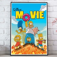 The Simpsons Movie Poster โปสเตอร์ เดอะซิมป์สันส์ รายการการ์ตูนซิตคอมสุดฮา