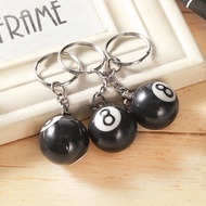 1PC Creative Billiard Pool Keychain Lucky Black No.8  Resin Keys Ring Mini Table Ball 25mm Jewelry Gift Key Chain