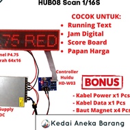 MERAH Ⅎ Panel Module LED Module P4.75 F3.75 64x16 Running Text SMD Red Indoor Dot Matrix