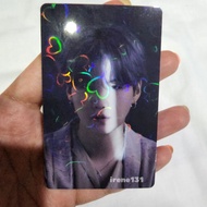 Official BTS Suga Yoongi Japan FC Proof POB Benefit Album Photocard PC Holo