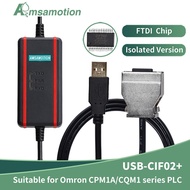 YY Suitable Omron PLC Programming Cable USB-CIF02+ Download Cable CPM1A/2A/CQM1/C200HS PLC Data Line