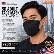 5D Fackmask 50pcs KN95 Mask 5 Layers of Protection Disposable Protective Mask Topeng Adult Mask 5D成人