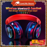 Bluetooth 5.0 Colorful B39 Wireless Headset LED Bass Stereo Wireless Headphones Ove-Ear Headphones