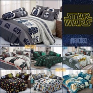 *พร้อมส่ง* ผ้าปูที่นอน (3.5/5/6 ฟุต) Star wars ( สตาร์วอร์ ) by Tulip delight Starwars