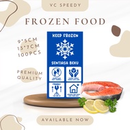 Fragile Sticker Label Live Fish Live Plant Fresh Food Frozen Food 9cm*5cm