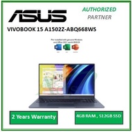 Asus VivoBook 15 A1502Z-ABQ668WS 15.6'' FHD Laptop Quiet Blue ( I3-1220P, 4GB, 512GB SSD, Intel, W11, HS )