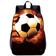 AliExpress cross-border supply of 17-inch flame football backpack primary and secondary school students Football bag to map