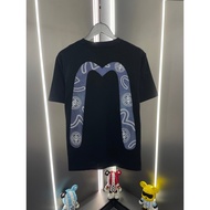 2026 EVISU Baharu Baju-T Bercetak Lelaki dan Wanita, Baju-T Lengan Pendek, Baju-T Mewah, Baju Atasan