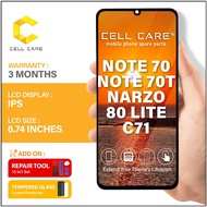 LCD For REALME NOTE 70 / REALME NOTE 70T / REALME NARZO 80 LITE / REALME C71 INDIA VERSION (with Tou