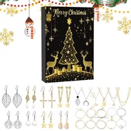 Countdown Calendar Advent Jewelry Box Christmas Decoration Gift Gift ของขวัญที่ดีที่สุดสำหรับเพื่อนน