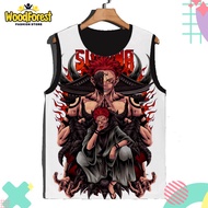 Jujutsu Kaisen v2 Children's Singlet Satoru Gojo 3D Printed Children's Anime Manga Singlet for Ages 
