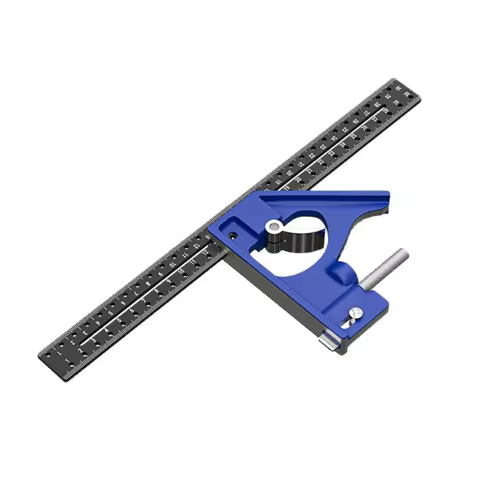 Multi functional Right Angle Ruler 45/90 Degree Hole Angle Ruler Industrial Grade Positioning Markin