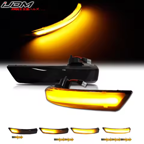 Dynamic Turn Signal Light LED Side Rearview Mirror Sequential Indicator Blinker Lamp For Ford Focus 