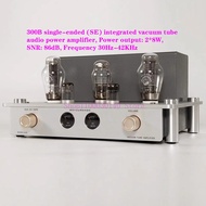 6N8P+300B single-ended (SE) integrated vacuum tube audio power amplifier, Power output: 2*8W, SNR: 8