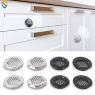 25/35mm Black Silver Round Stainless Steel Cabinet Air Vent Decoration Cover Hole Plug Ventilation Grille for Cabinets Wardrobes Cupboard