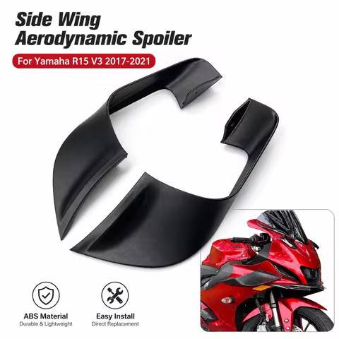 For Yamaha R15 V3/V4 2017-2022 Motorcycle Side Winglet Aerodynamic Spoiler Deflector Fairing Kit
