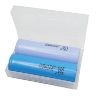 21700電池收納盒2格 20700電池盒 電池收納盒 儲存盒 保護盒 1個 透明