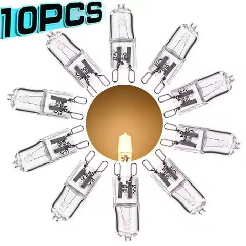 10/2PCS Halogen Lamp Beads 220-230V 40W Indoor Lighting Bulb G9 High Temperature Inserted Beads Crys