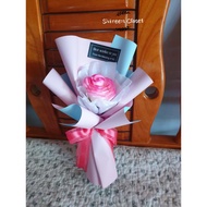 🌹Single Rose Bouquet香皂玫瑰花束 big rose single soap flower bouquet/生日毕业/Birthday Graduation surprise gif