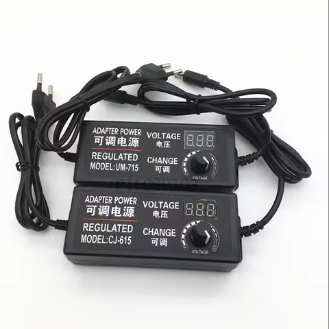 Voeding Adapter Verstelbare AC naar DC 220V Naar 3V 6V 9V 12V 24 V voeding 3 12 24 V Verlichting Tra