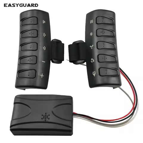 EasyGuard Multifunction wireless Steering Wheel Controller Button Remote Control Navigation 2 Din DV