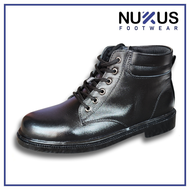 Sepatu PDH Tali Resleting Fantofel Pria Formal Hitam Kulit - PDH TR