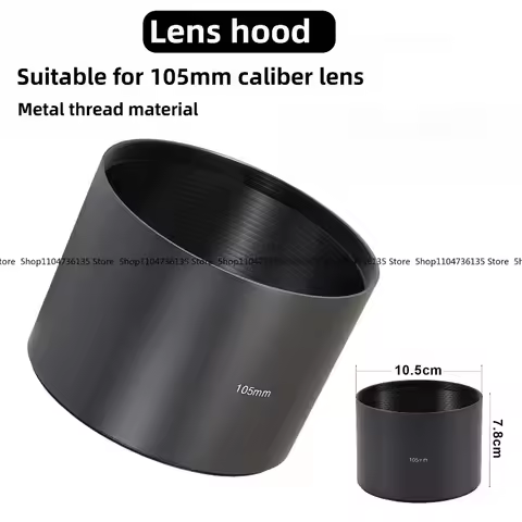 105Mm Metal Lens Hood, Telephoto Lens Hood for Sigma 60-600/150-600mm