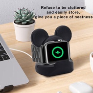 New Desktop stand silicone charger Compatible for Apple Watch Series 9 8 7 6 SE 5 4 iWatch 45mm 44mm