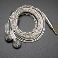 FENGRU Ocean Flat Head Earbuds 32ohm DLC Diaphragm HiFi Bass Sound Quality Earphones DIY MX500