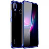 พร้อมส่ง Case หัวเว่ย Case Huawei Y9 2019 เคสซิลิโคน ขอบสีหลังใส เคสนิ่ม สำหรับรุ่น huawei Y9 2019