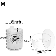 [HH6F] Adjustable Cake Ring Mold Retractable Fondant Tools Mousse Cake Ring Acrylic Circle Baking Ri
