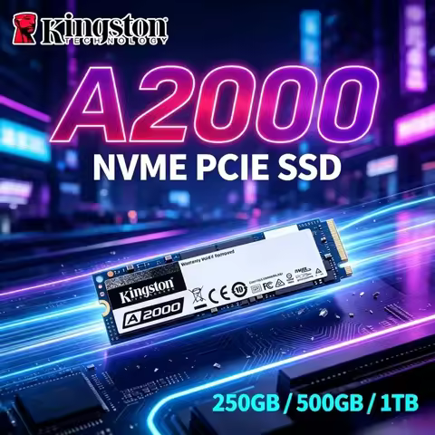 Kingston A2000 M.2 2280 NVMe PCIe SSD 250GB 500GB 1TB 3D TLC Internal Storage Drive For Notebook Des