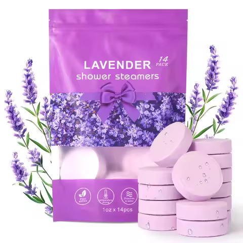 Lavender Shower Tablet Natural Essential Oil Shower Moisturizing Stress Relieving Bath Salt Tablets