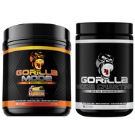 Gorilla Mode Pre Workout (Blackberry Lemonade) + Creatine (100 Serv.) - Comprehensive Stack for Impr