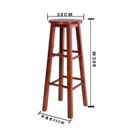 Solid Wood Bar Stool Bar Chair Bar Stool Bar Chair Bar Chair Ladder Stool Bar Chair European Style B