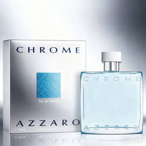Azzaro Chrome Eau de Toilette - Men's Cologne perfume - Citrus, Woody, Musk - Men's Luxury perfume,