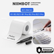NIIMBOT Matte Writable Label Sticker for B1 B2 B21 B1 Pro B2 Pro B21 Pro B31 B4 Thermal Refill Retai