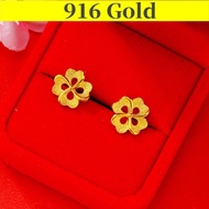 Gold 916 Original Earrings for Women Earing Set for Girls Jewellery Set Fasion Jewellery Accessories
