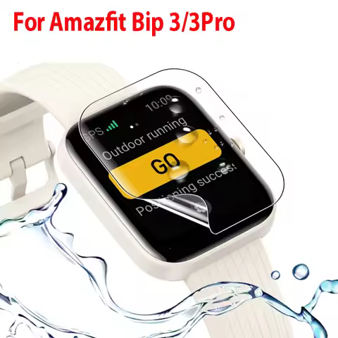 1-5PCS Hydrogel Film For Amazfit Bip 3 Soft TPU Protective Cover Screen Protector For Amazfit Bip 3 