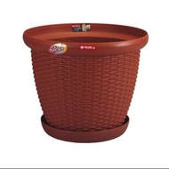 rattan pot lion star no 16 / pot bunga pohon tanaman rotan lion star