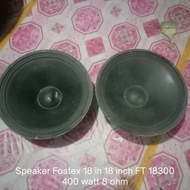 Speaker Fostex 18 in 18 inch FT 18300 400 watt 8 ohm USA