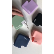 HIJAU UNGU Charger Cover | MacBook | Silicone Protector pink black matcha mint lilac navy black gree