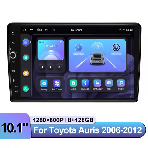 JOYING 10.1Inch Wireless Apple Carplay Car Stereo Radio For Toyota Auris 2006-2012 GPS Navigation Ke