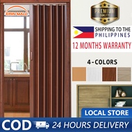 Erin mall PVC Folding Door Fire O-Formaldehyde Accordion Sliding Door Home Kitchen Balcony Bathroom 