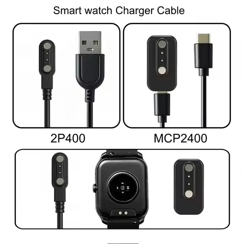 MCP2400/2P400 Smart Watch Charging Cable Replacement For 2 Pin 4.0mm Smart watch