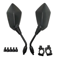 Motorbike Scooter E-Bike Rearview Mirror 10mm Universal Electromobile Back Side Convex Mirror